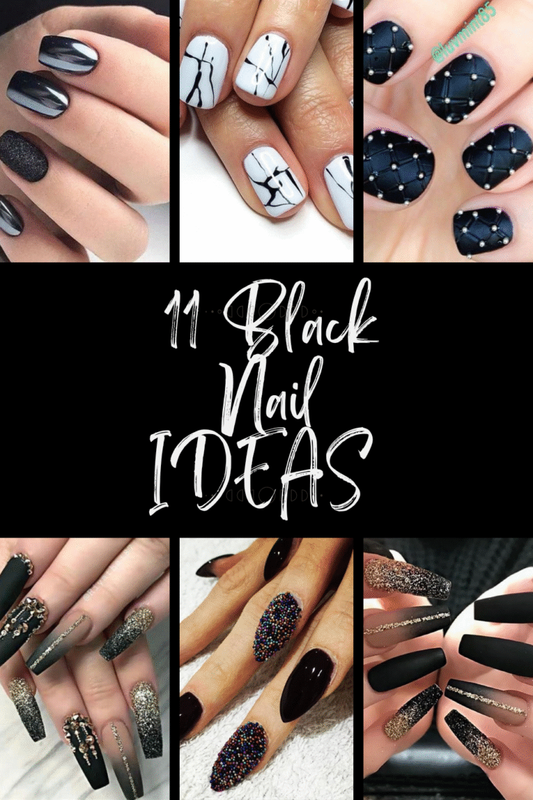 11 Black Nail Ideas