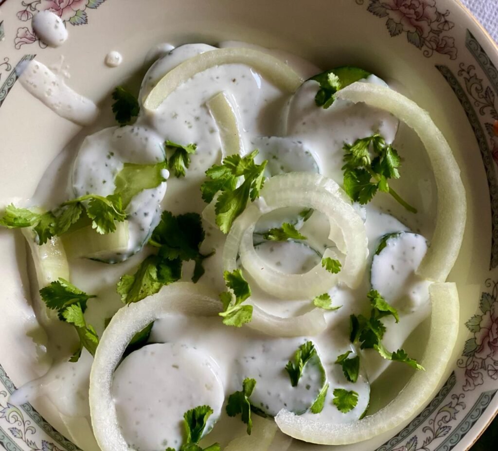 creamy cucumber salad