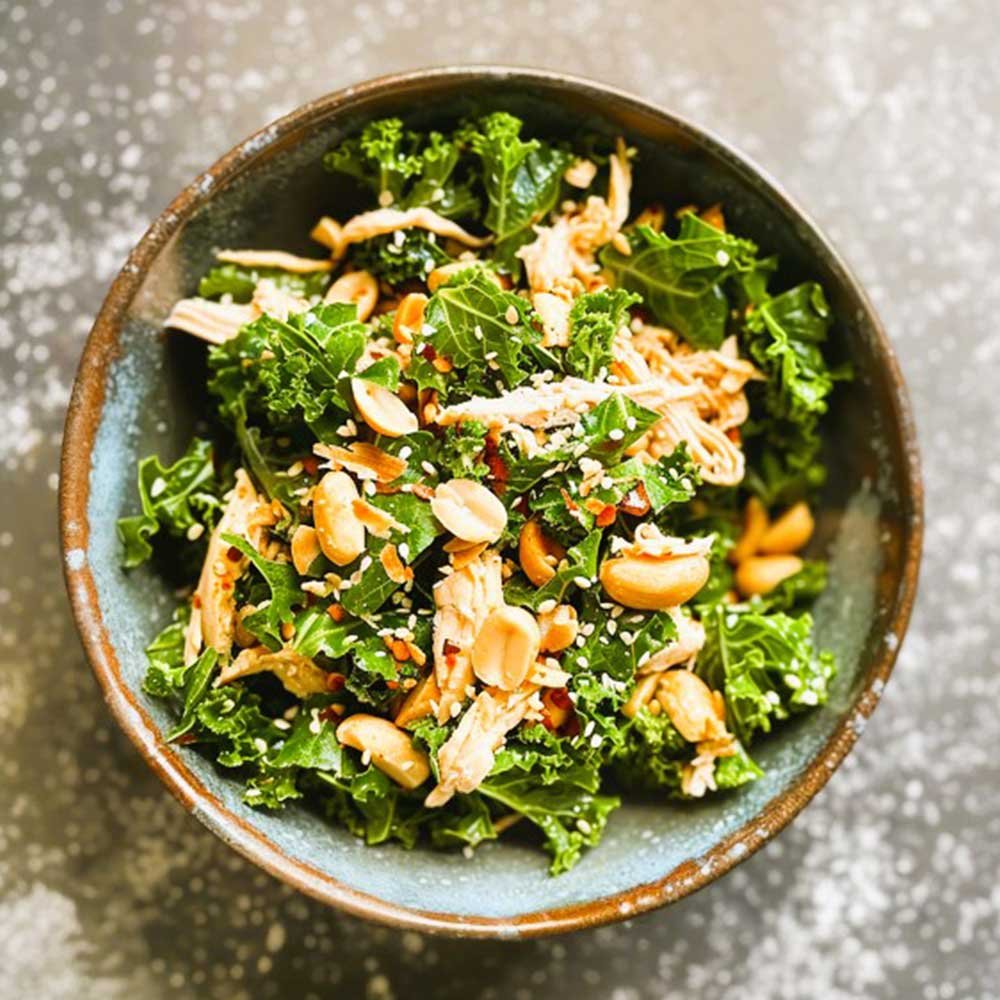 kale and chicken salad