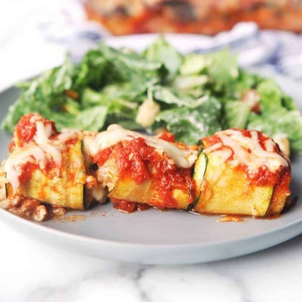 Zucchini Lasagna rolls