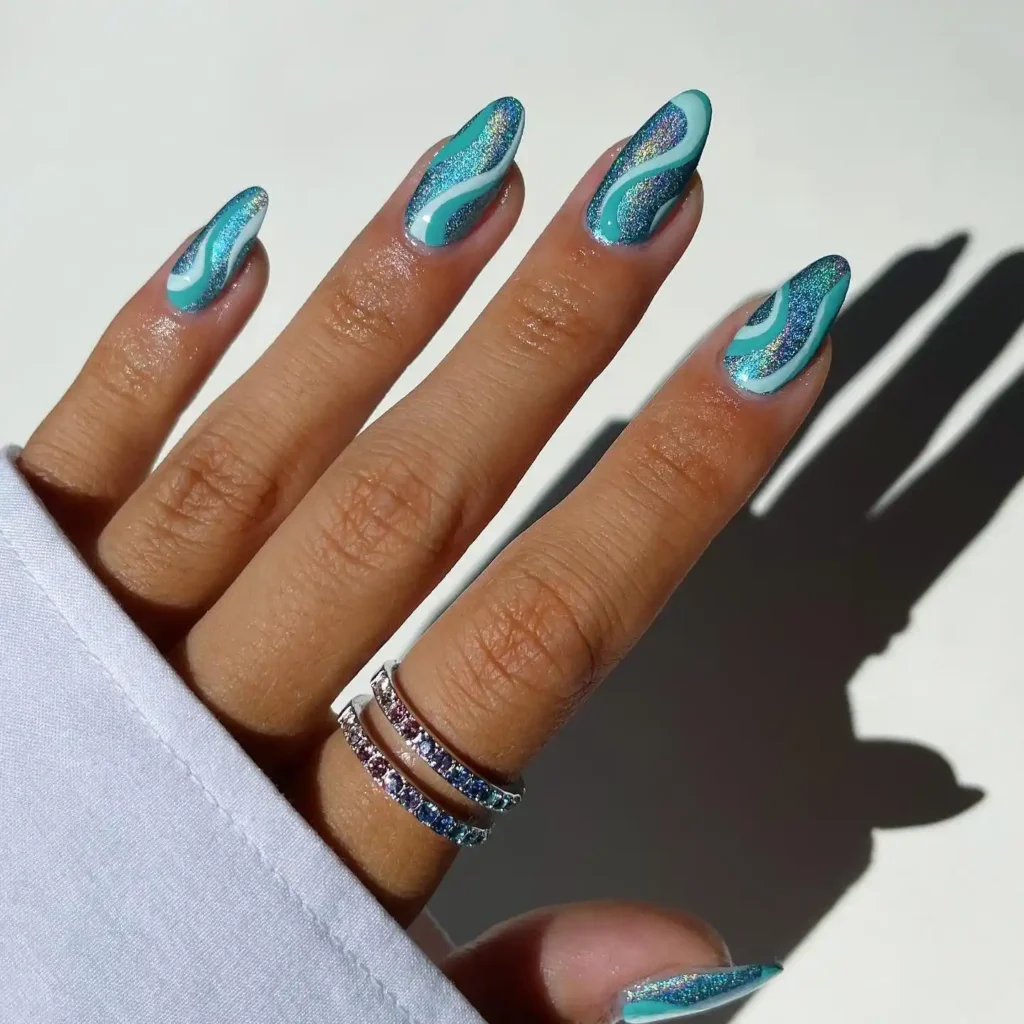 Blue Ocean Swirl