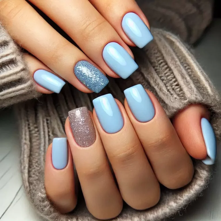 50+ Different Tones of Blue Nail Ideas