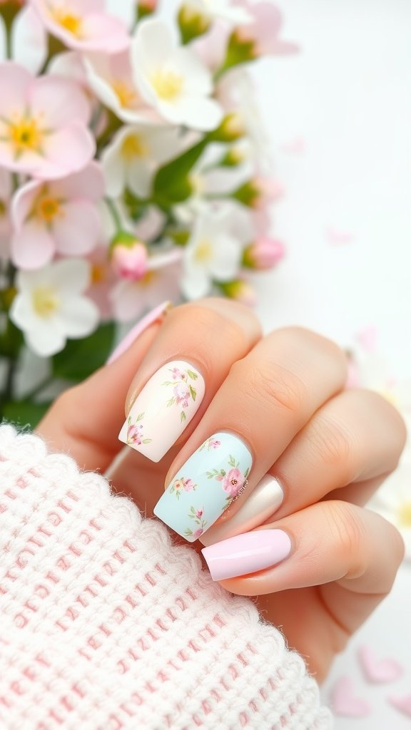 sweet spring nails soft decals