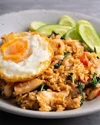 chicken fried rice with egg