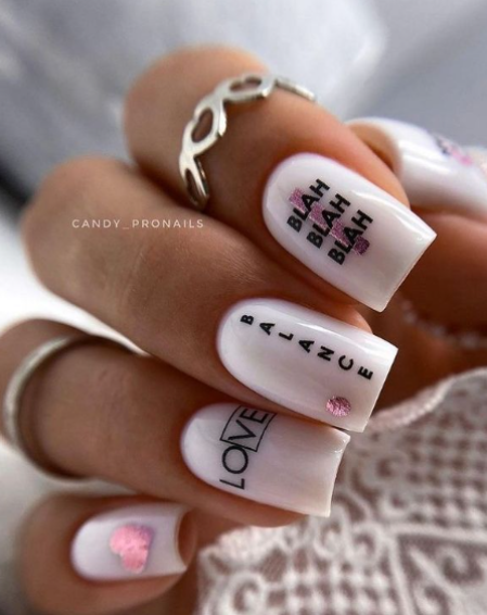 Blah Blah Blah Comedic Nails