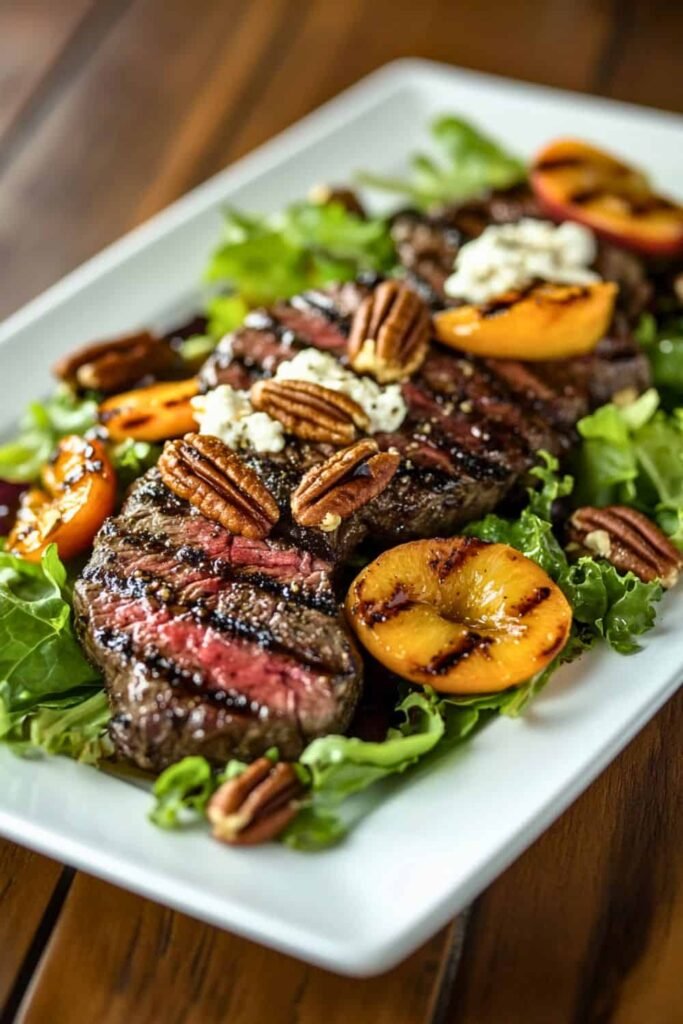 Steak & Peach Salad