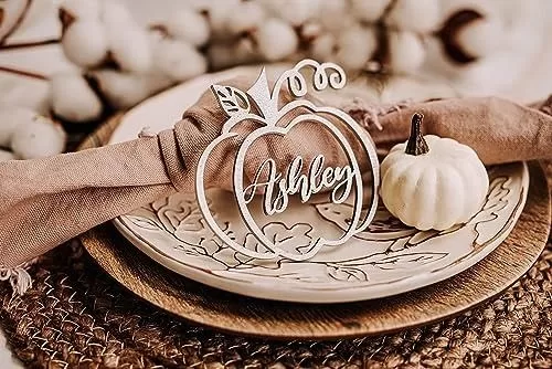 Personalised Wooden Carved Place Settings