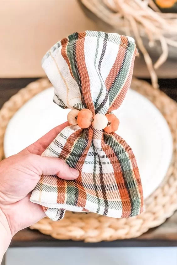 Rustic Textured Napkin Decor