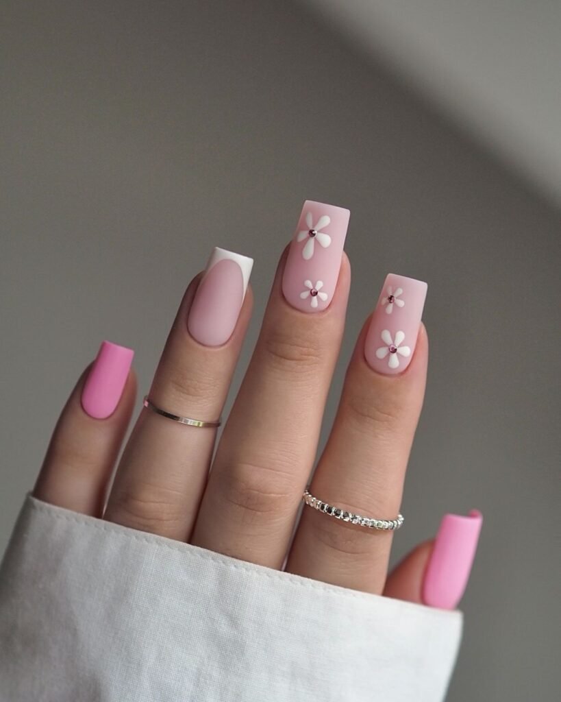 floral nails