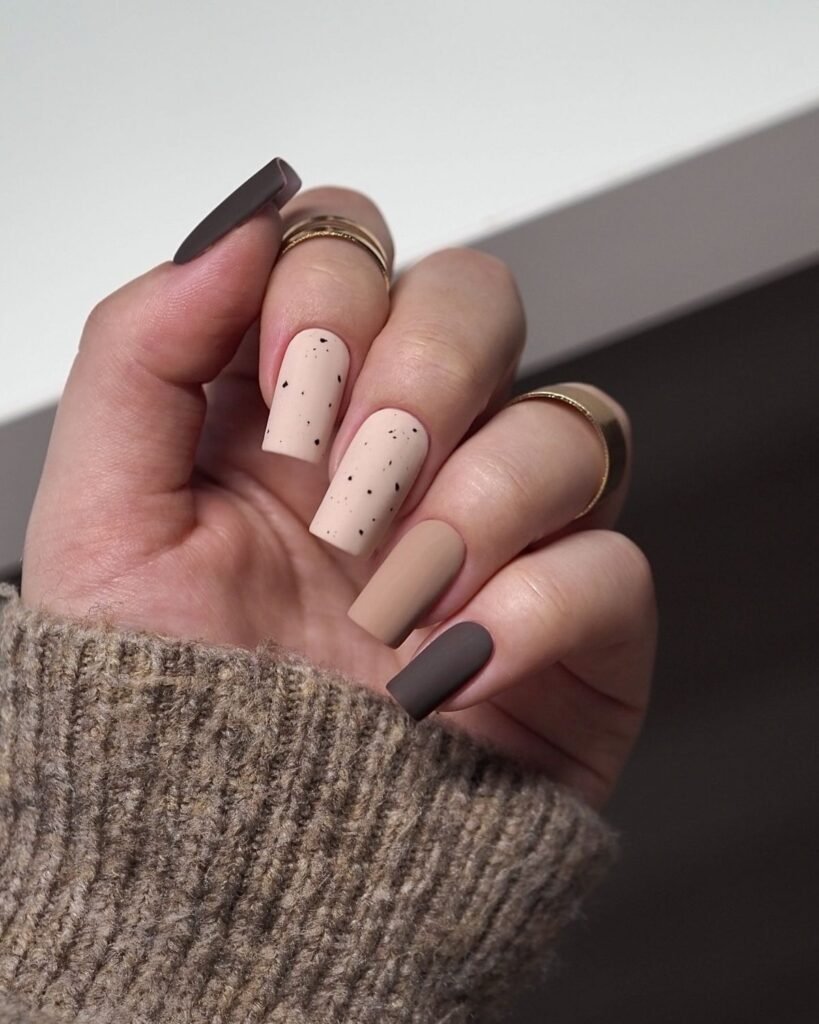 brown and beige