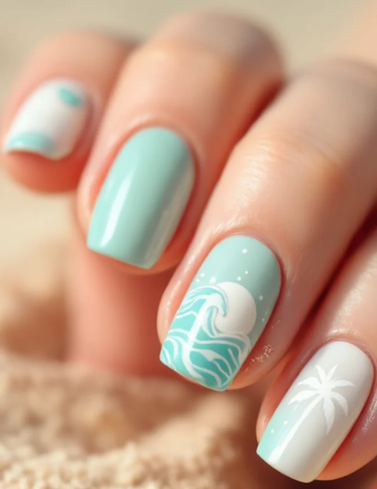 Super Sweet Short Summer Nails