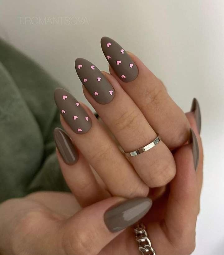 earthy tones pink hearts