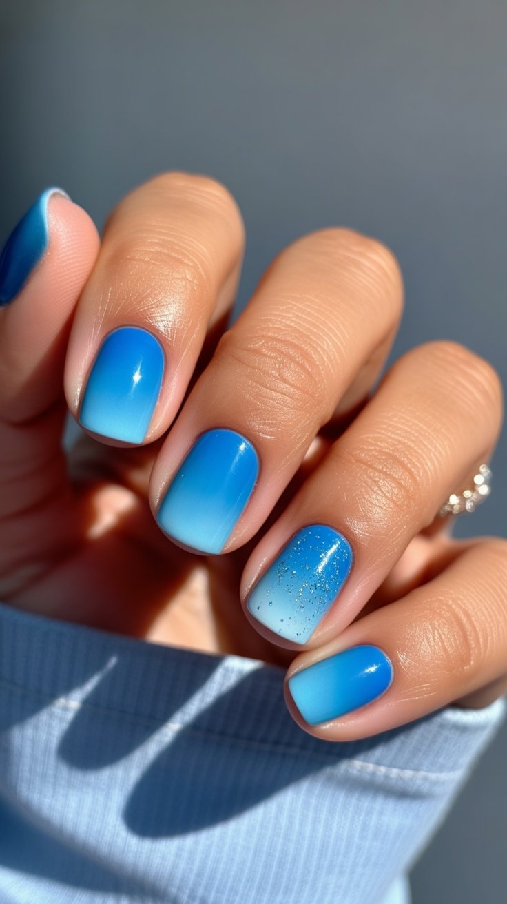 Blue Nails to Brighten your Nails