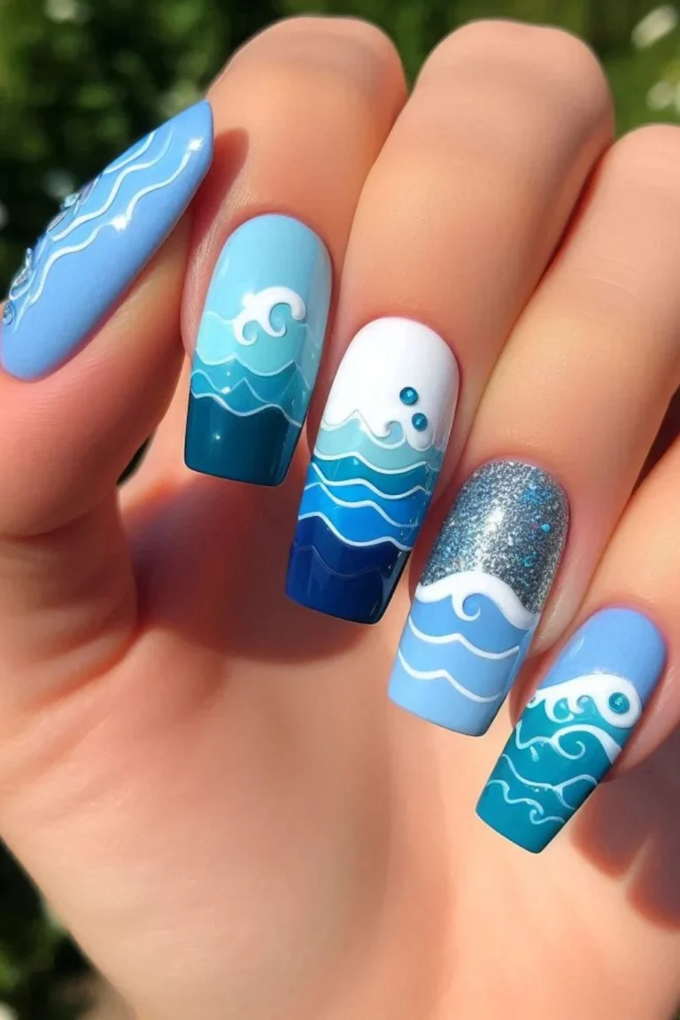 Seaside Serenity: Dreamy Sea & Shell Nail Ideas for a Beachy Glow
