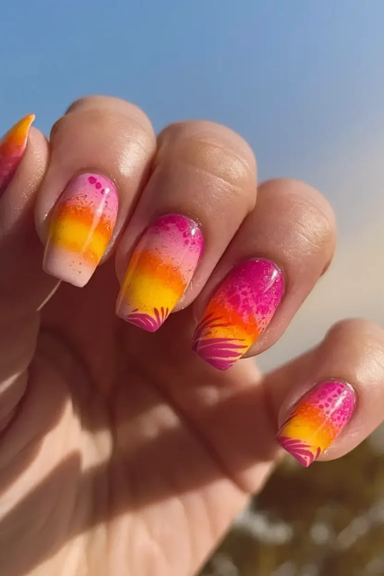 Golden Hour Glow: Dreamy Sunset Nail Ideas You’ll Love